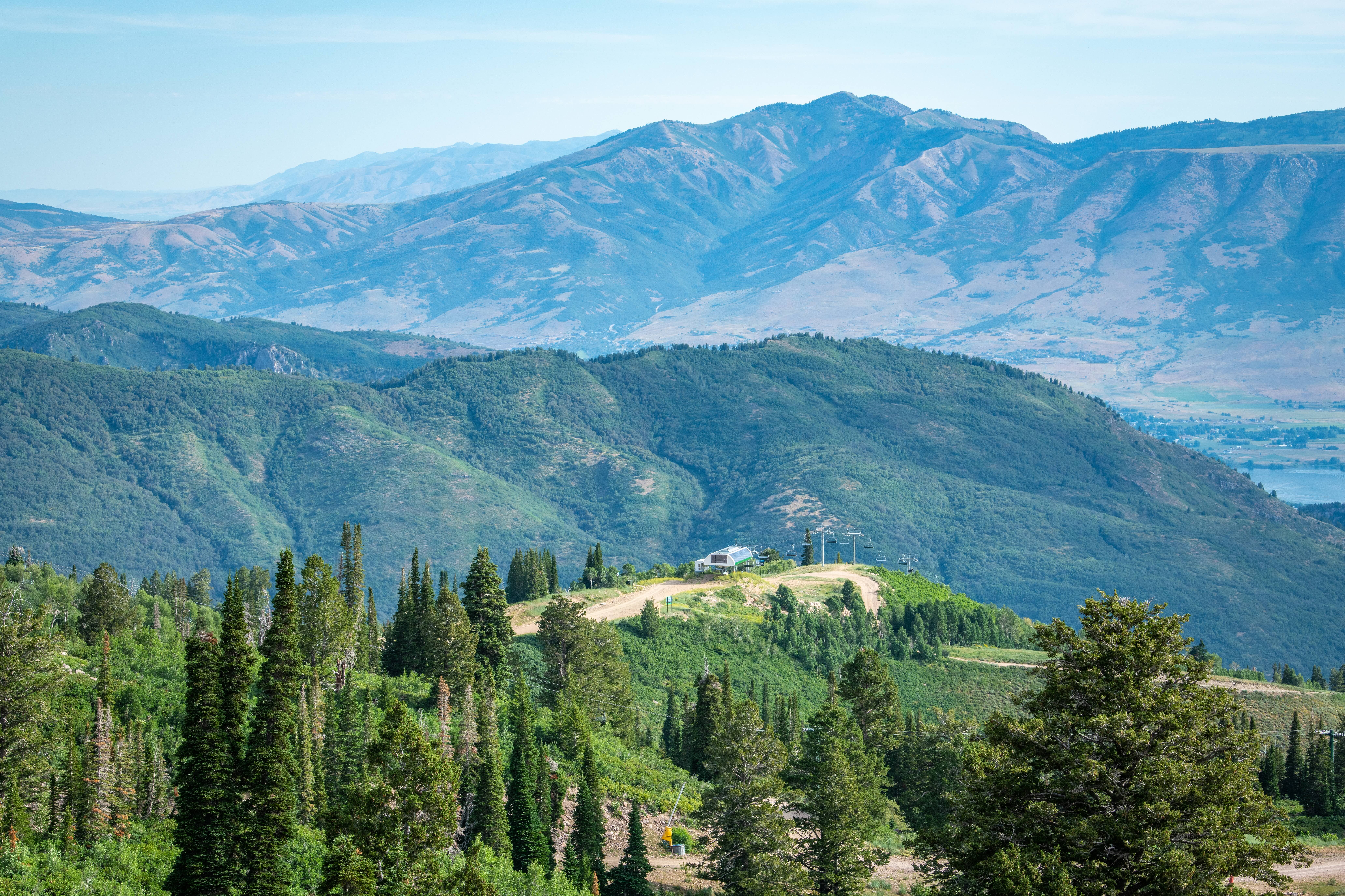 summer scenic view of snowbasin resort